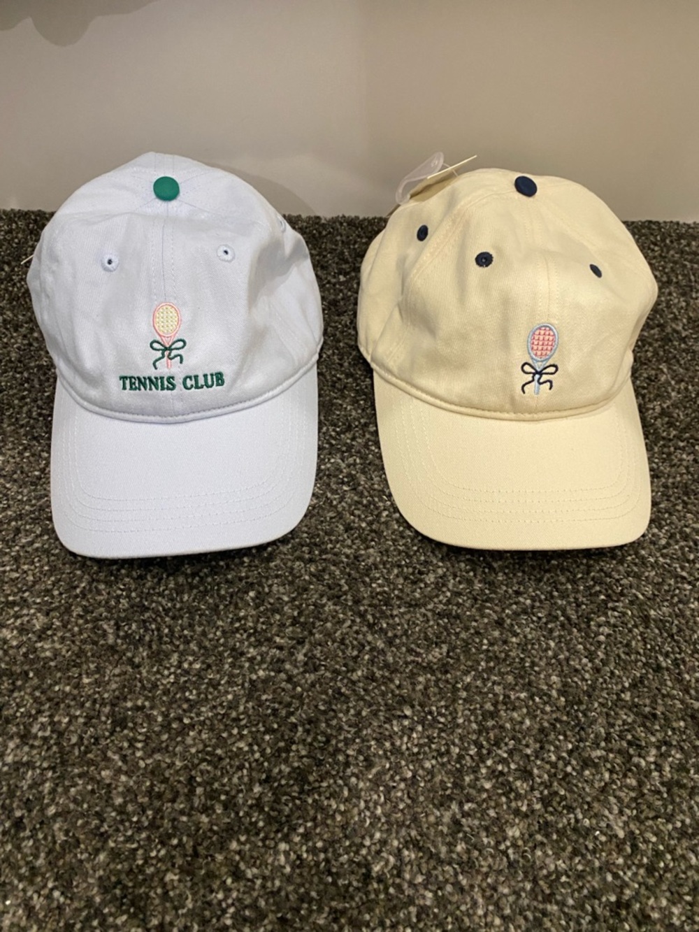 New! Set of 2 Frasier Sterling tennis club hats